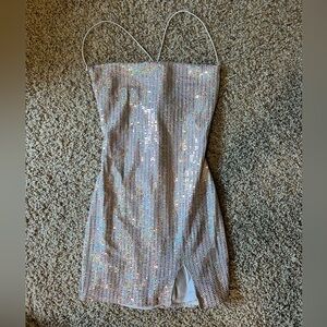Tight sparkly dress
